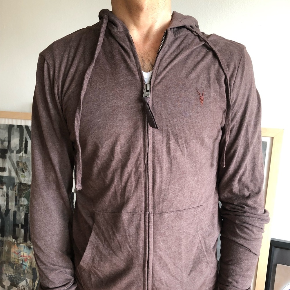 Men’s All Saints zip up hoodie